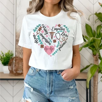 Cute Heart Nurse Shirt
